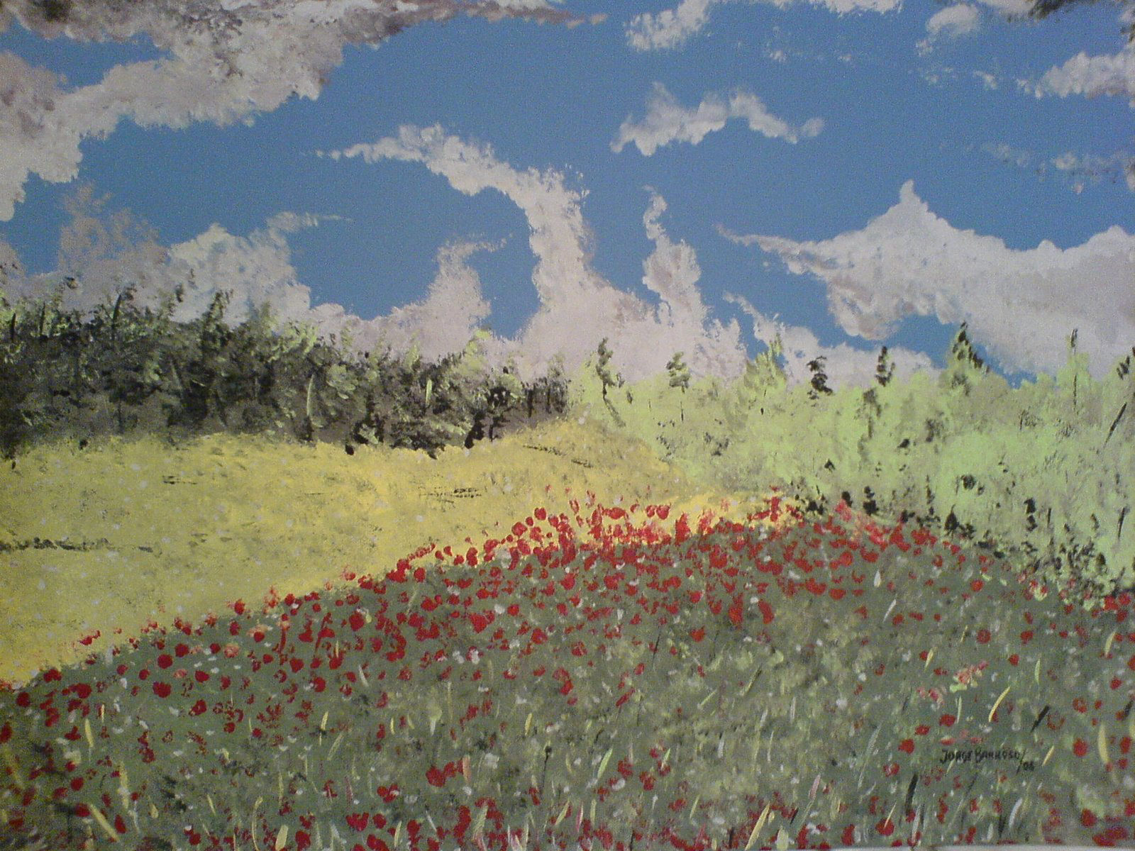 Pintura "Open Fields" de Jorge Barroso
