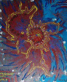 Pintura "Rosa das Tempestades" de Jorge Barroso