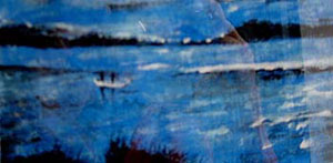 Pintura "Lagos de prazer sereno" de Jorge Barroso