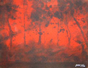 Pintura "Lugares Profundos" de Jorge Barroso