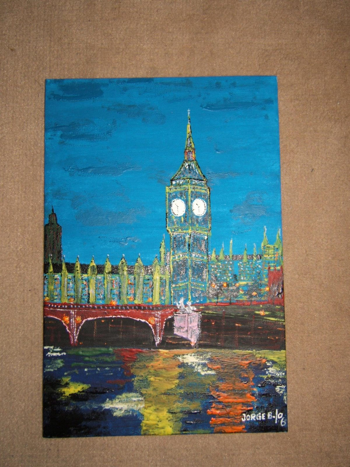 Pintura "Big Ben" de Jorge Barroso