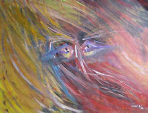 Pintura "Adamastor" de Jorge Barroso
