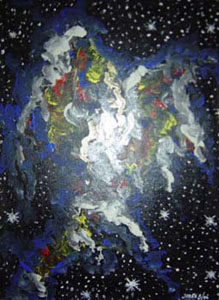 Pintura "Estrela binária" de Jorge Barroso