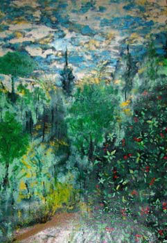Pintura "Rumo ao Paraíso" de Jorge Barroso