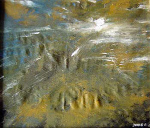 Pintura "Manhã submersa" de Jorge Barroso