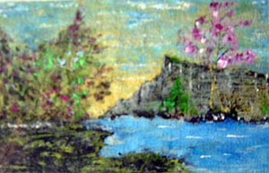 Pintura "Ao sabor das águas doces" de Jorge Barroso