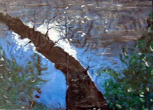 Pintura "Disfrutar nocturno" de Jorge Barroso