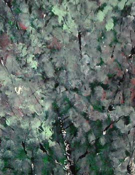 Pintura "Folhagens" de Jorge Barroso