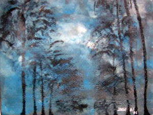Pintura "Assim na terra como no céu" de Jorge Barroso