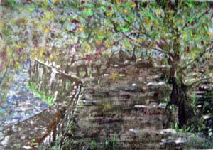 Pintura "Orla do Bosque" de Jorge Barroso