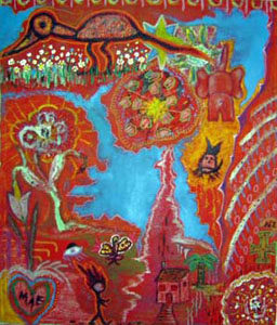 Pintura "Entre o ser e o devir" de Jorge Barroso