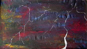 Pintura "O Folclore do Céu" de Jorge Barroso