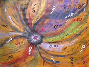 Pintura "Ornato em forma de Flor" de Jorge Barroso