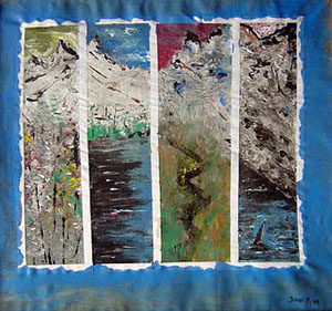 Pintura "As Quatro Estações" de Jorge Barroso