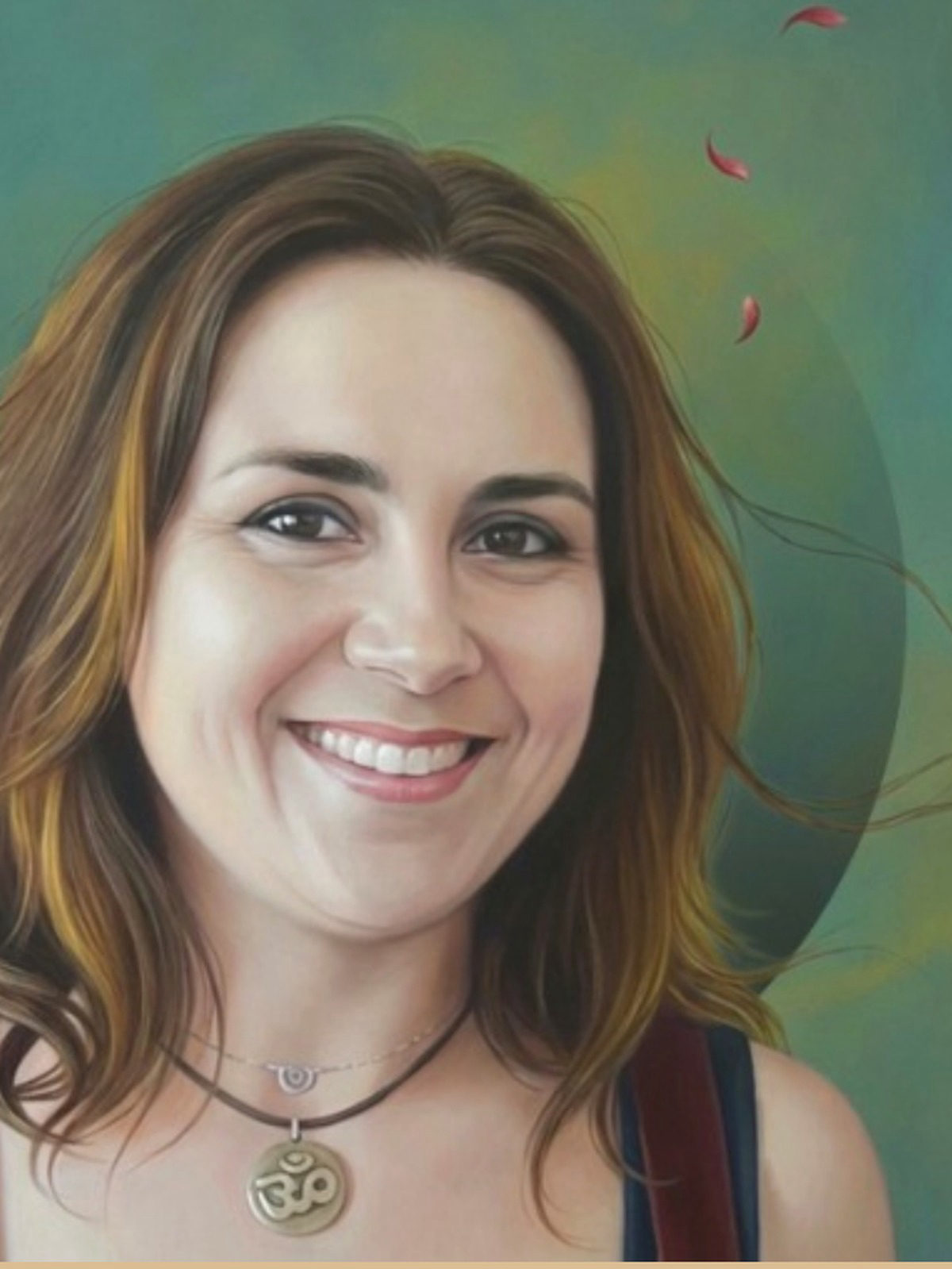 Retrato pintado de Carmen Martins Ezequiel