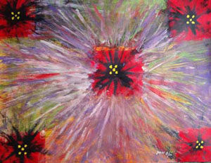Pintura "Cinco chagas da vida" de Jorge Barroso