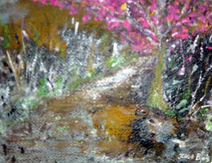 Pintura "Veredas do paraíso" de Jorge Barroso